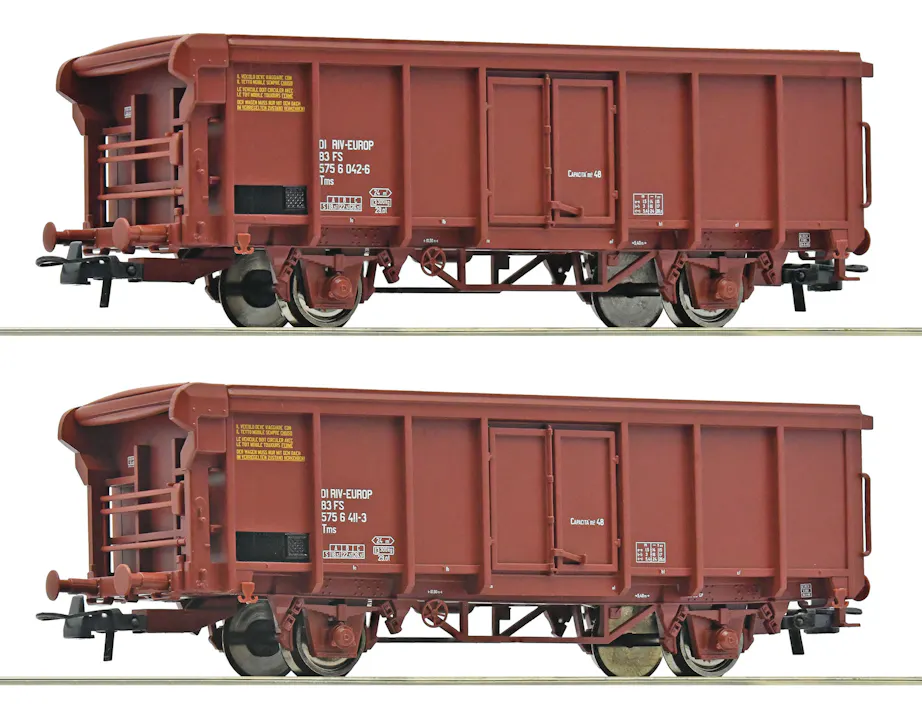 Wagon Roco HO 1:87 - Carro Va Grigio Cenere - Époque IV (1970-1985) - Occasion - Pré-peint