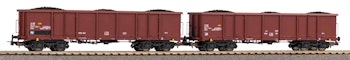 Piko 58287 FS set due carri aperti tipo Eaos con realistico carico di carbone, ep.V