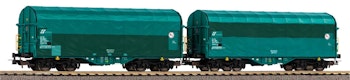 Piko 58288 FS set 2 carri trasporto coils con telone scorrevole tipo Shimmns, ep.VI