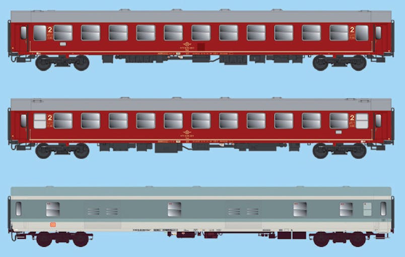 Acme 55246 DB set 3 carrozze '' Attika Express'', ep.V