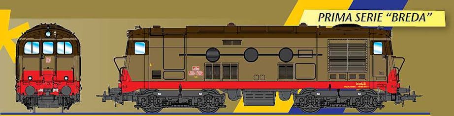 Os.kar 1016 FS locomotiva diesel D.341 2002 prima serie costruzione Breda-Reggiane, ep.IV