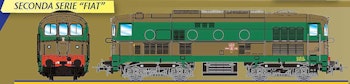 Os.kar 1019 FS locomotiva diesel D.341 1019 di seconda serie delle FS, costruzione FIAT, ep.IIIb/IVa
