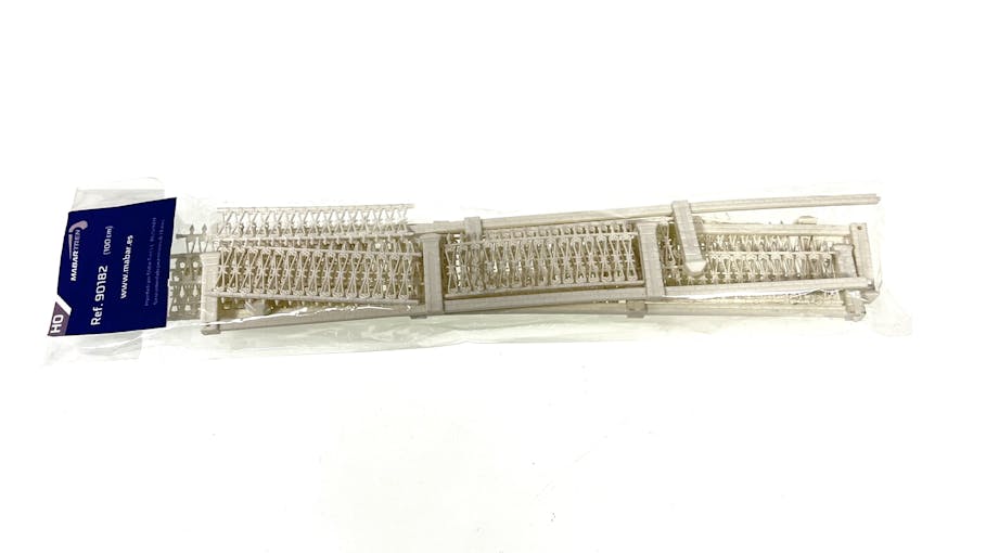 Mabar Tren 90182 Recinzione in ferro con base e colonne in pietre, kit di montaggio