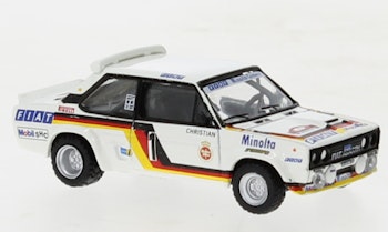 Brekina 22662 Fiat 131 Abarth, No.1, Fiat Minolta, Rally Hunsrück, W.Röhrl, 1980