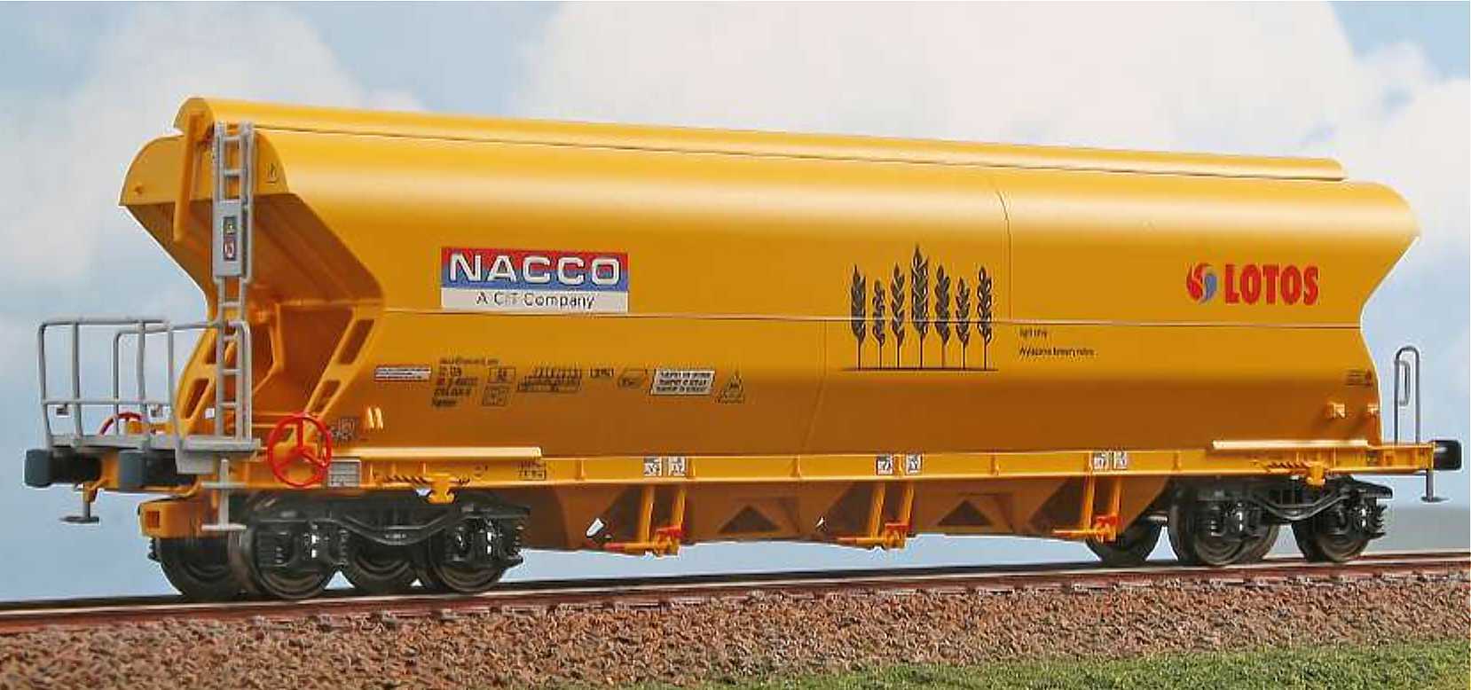 NME H0 Güterwagen Getreidewagen Tagnpps 101m³ NACCO - LOTOS 511644 DC Neu Ovp