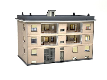 Tecnomodel 76771 Palazzo di 2 piani con quattro balconi, stile Ligure