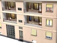 Tecnomodel 76771 Palazzo di 2 piani con quattro balconi, stile Ligure