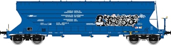 Albert Modell 065013 H-RCH Carro tramoggia Tagps, blu con graffiti, ep. VI