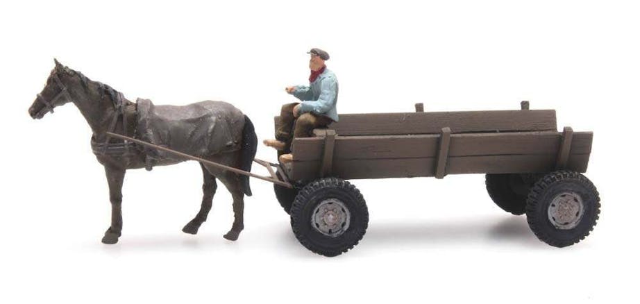 Artitec 387.361 Carro con cavallo, scala H0 1/87