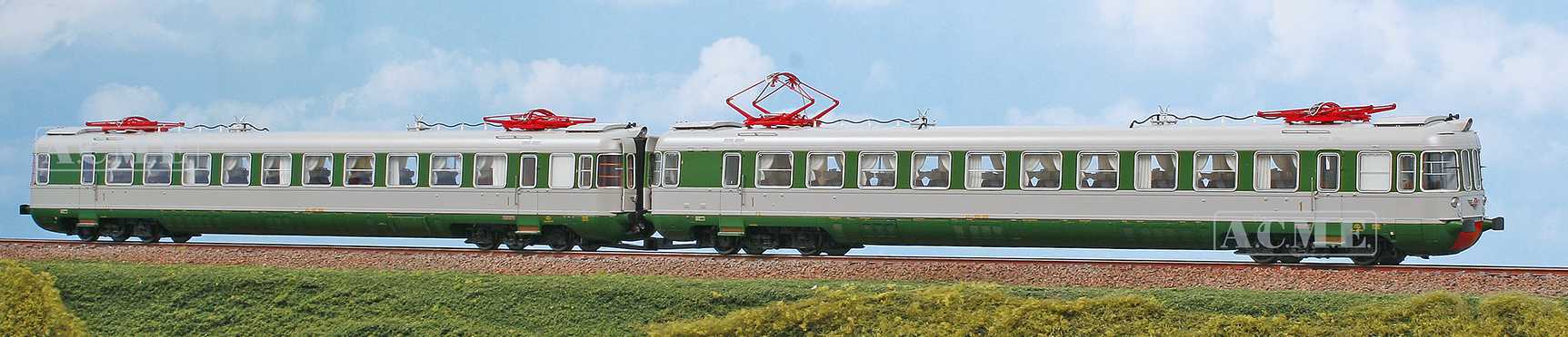 Train électrique ACME H0 1:87 - Électromotrice FS Ale 601 'Il Rapido D'Italia' - 4 éléments - Neuf