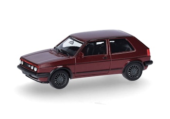 Herpa 430838 VW Golf II GTI con cerchi sportivi, rosso tornado metallizzato