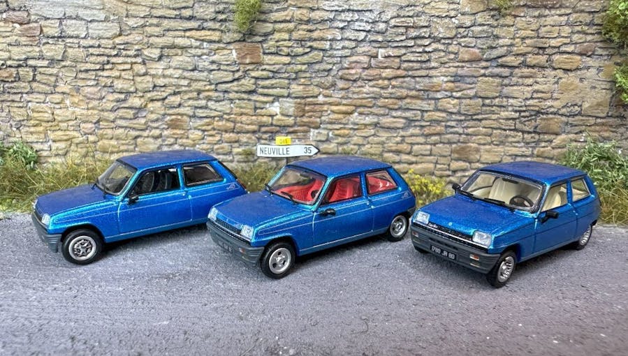 REE Modeles CB-166 Renault R5 Turbo 1981 blu metallizzato