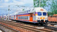 Vitrains 3423 FS carrozza a 2 piani ''Casaralta'', livrea d'origine, logo inclinato, ep. IV-V