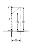 Sommerfeldt 423 Palo a traliccio DB senza mensola, Scala N /160 pz.1