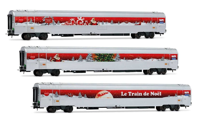 Jouef HJ4200 SNCF, confezione da 3 unità 'Train de Noel – Coca-Cola 2010', ep. VI