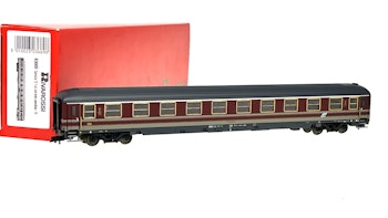 Rivarossi 3669 FS carrozza UIC-X carenata con tetto cannellato, livrea rosso fegato e grigio di 1 cl., ep.V