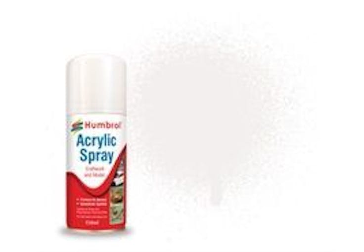 Humbrol AD6022 Spray 22 vernice acrilica bianco Lucido - spray 150 ml.