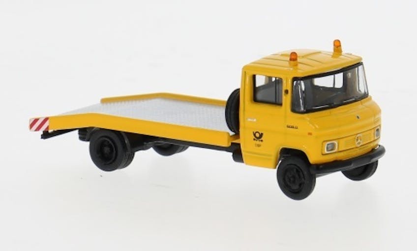 Brekina 36739 Mercedes Carro attrezzi L 608 D delle Poste Federali DBP con logo moderno, 1968