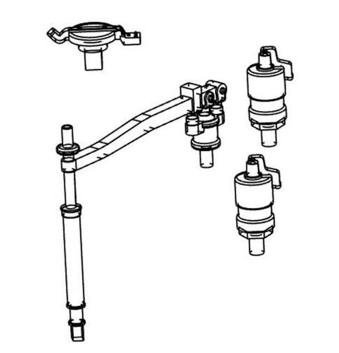 Os.kar 116009 Gr 685 - Set fischio a vapore e aria, coale e bilancia