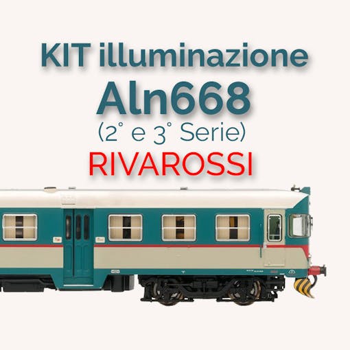 Almrose 02-21212/B KIT illuminazione per Hornby/Rivarossi® ALn668/663 - Motrice + Rimorchiata