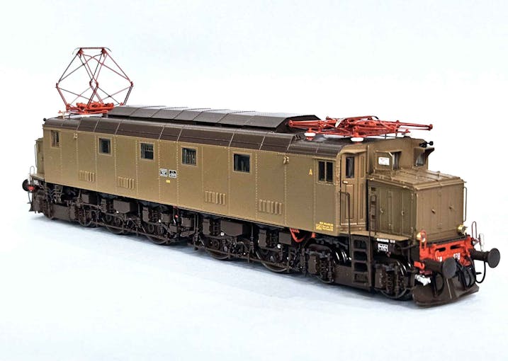 AIMX models AX2001 FS locomotiva elettrica E.428 078 di 1 serie cassa d'origine Dep. Loc. Milano Sm.to, ep.III