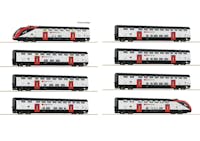 Roco 7700007 SBB Set da 8 pezzi: Treno a due piani a lunga percorrenza RABe 502, FFS, ep.VI