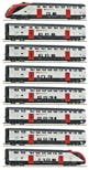 Roco 7700007 SBB Set da 8 pezzi: Treno a due piani a lunga percorrenza RABe 502, FFS, ep.VI