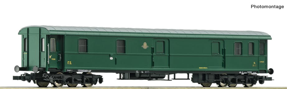 Roco 6200095 FS carrozza postale tipo Uz livrea verde vagone, ep.II-III