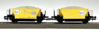 Os.kar 4360 FS set di due carri serie VFcc, livrea giallo impresa ''Bonaventura'' livrea gialla e nera, ep.V