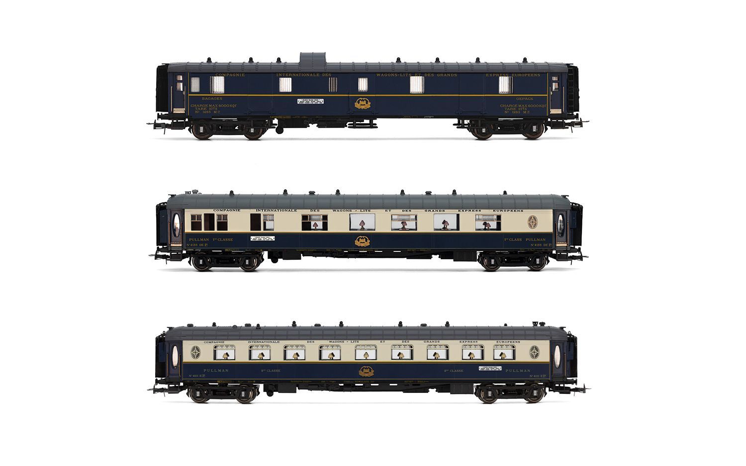 Rivarossi HR4390 CIWL, set di 3 unità “Edelweiss Pullman Express