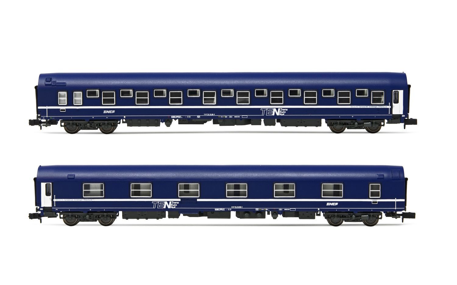 Arnold Hn4405 Set De 2 Voitures-Lits Sncf T2 Neuve En Boite
