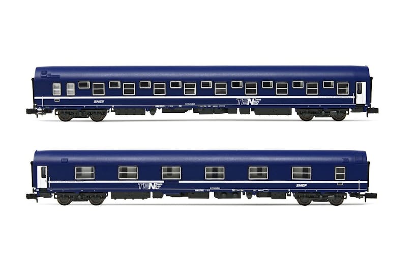 Arnold HN4405 SNCF, set da 2 unità T2, livrea blu con logo nouille, ep. IV-V Scala N 1/160