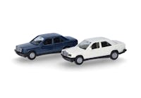 Herpa 012409-009 MiniKit 2 auto MB 190E colore blu/bianco