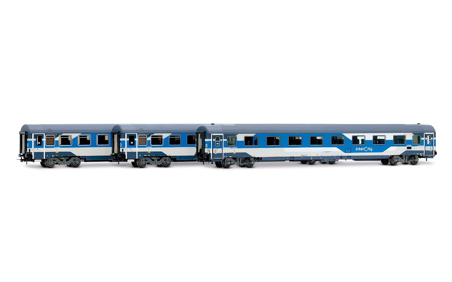 Rivarossi HR4407 FS set di 3 carrozze nuova livrea Intercity, ep