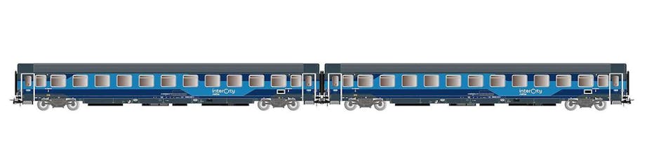 Rivarossi HR4408 FS set di 2 carrozze Z1 ricostruite, nuova livrea Intercity Notte, ep. VI