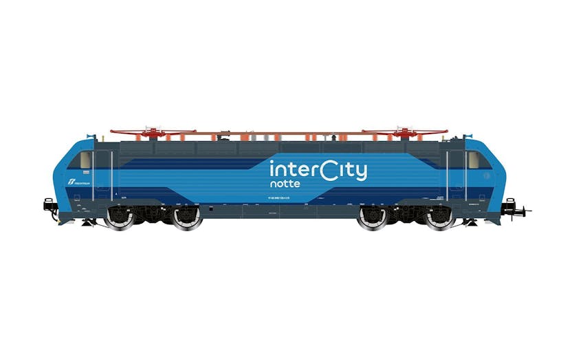 Rivarossi HR2982 FS locomotiva elettrica E.402B nuova livrea ''Intercity Notte'' blu, ep. VI