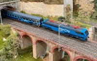 Rivarossi HR2982 FS locomotiva elettrica E.402B nuova livrea ''Intercity Notte'' blu, ep. VI