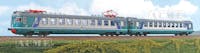 Acme 70037 FS set elettromotrici Ale 601 008 e rimorchiata Le 780.005, riclassificate in 2a classe e in livrea XMPR per servizi regionali.