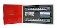 Acme 79037 FS set elettromotrici Ale 601 008 e rimorchiata Le 780.005, riclassificate in 2a classe e in livrea XMPR per servizi regionali, ep.V