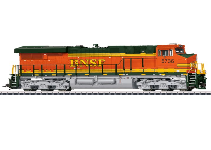 Marklin 38447 Burlington Northern Santa Fe, LLC (BNSF) locomotiva diesel tipo GE ES44AC n. 5736 - Digital mfx+ Sound e fumo.