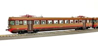Os.kar 2069 FS set di due elementi composto da: FS ALe 540.027 3° serie mot. senza modanature + Le 760.018 livrea castano isabella rosso ep. IV-V
