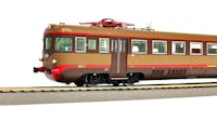 Os.kar 2069 FS set di due elementi composto da: FS ALe 540.027 3° serie mot. senza modanature + Le 760.018 livrea castano isabella rosso ep. IV-V