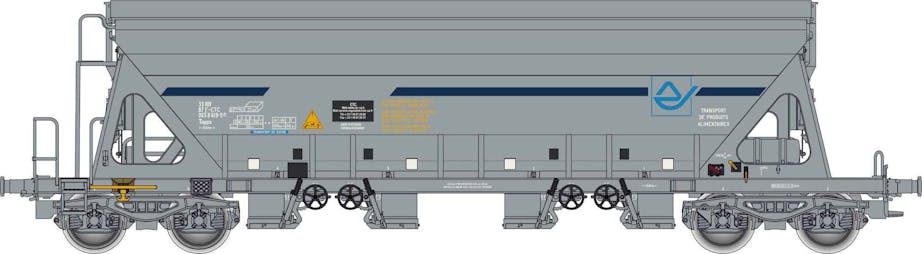 Albert Modell 065312 F-CTC carro tramoggia Tapps, grigio, ep. VI