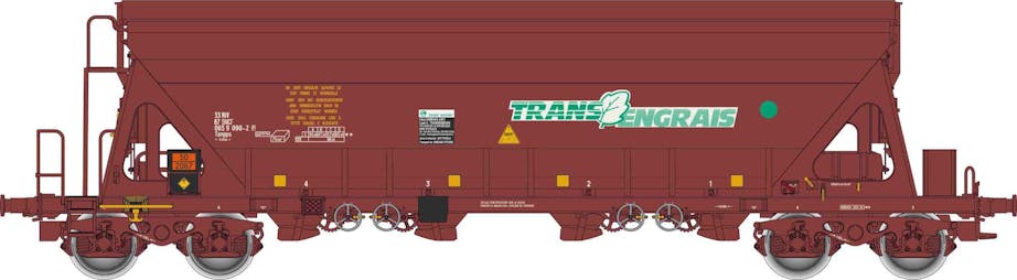 Albert Modell 065319 SNCF Trans Engrais carro tramoggia Tanpps, marrone, ep.V