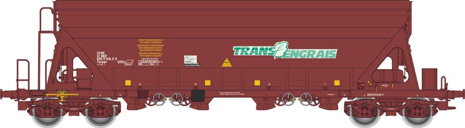 Albert Modell 065320 SNCF Trans Engrais carro tramoggia Tanpps, marrone, ep.V