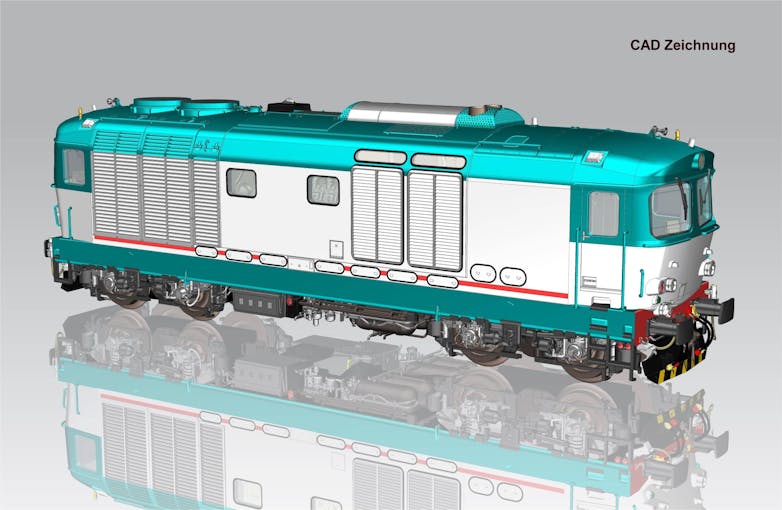 Piko 22027 FS locomotiva Diesel/Sound D.445 livrea XMPR delle FS ep.VI - DC Analogico