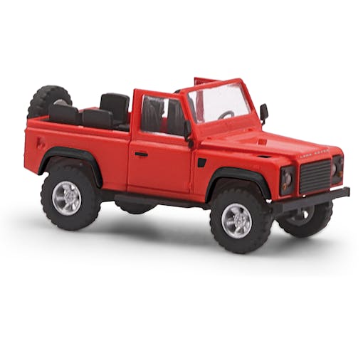 Busch 54390 Land Rover Defender 90 aperto, rosso