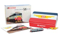 Arnold HN2645S FS, locomotiva elettrica E.656, 5ª serie, Fondazione FS livrea blu/grigio, ep. VI, edizione ''50º Anniversario'' - Scala N 1/160 - DCC sound