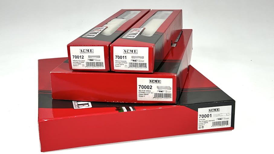 Acme 70001-SET9 FS ETR 500 elettrotreno FS politensione n.48 di 9 elementi, livrea XMPR, ep.V - DCC