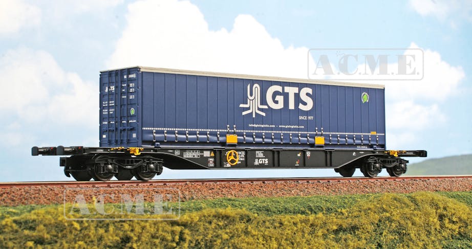 Acme 40421 GTS carro intermodale Tipo Sgnss 60’, con una cassa mobile telonata ''GTS''., ep.VI
